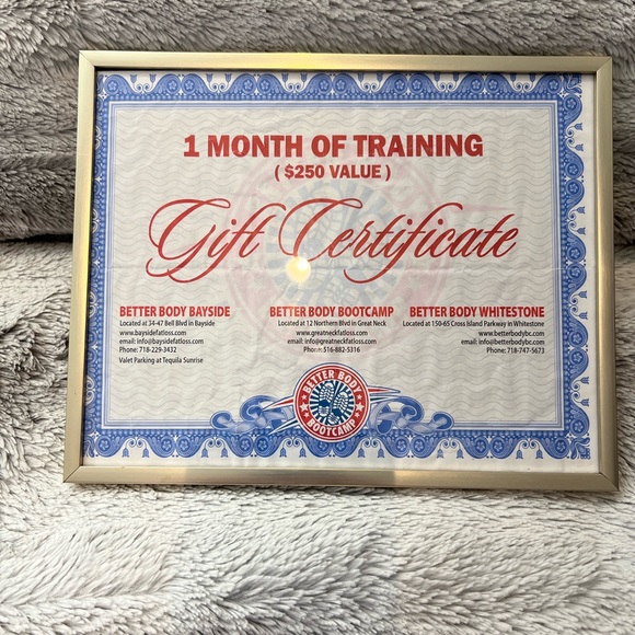 One month of training gift certificate worth $250 value a better body Boot Camp - Picture 1 of 7